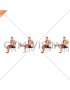 Seated Alternate Knee Extension on Chair (male)