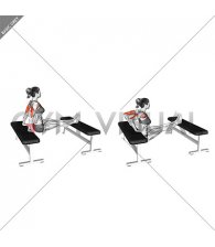 Triceps Dip (bench leg) (female)