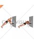 Incline Close Grip Push-up with Chair against Wall