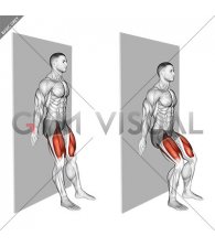 Standing Wall Slide Half Squat (male)