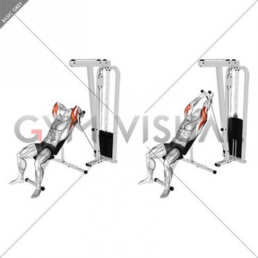 Cable Rope Incline Tricep Extension