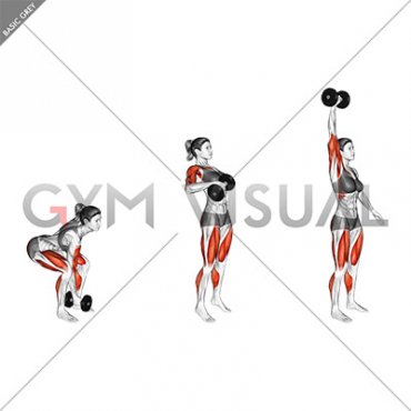 Dumbbell One Arm Snatch (female)