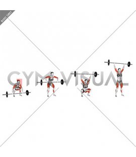 Barbell Power Snatch (female)