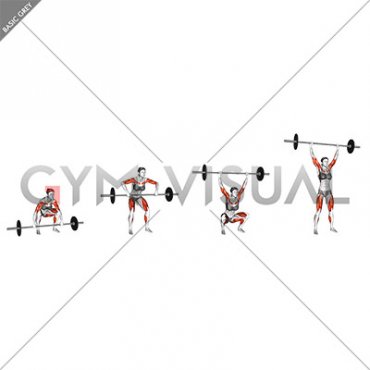 Barbell Power Snatch (female)
