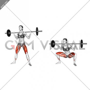 Barbell Sumo Squat (female)