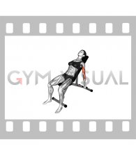Band Incline Biceps Curl (female)