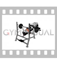 Barbell Decline Wide Grip Press (female)