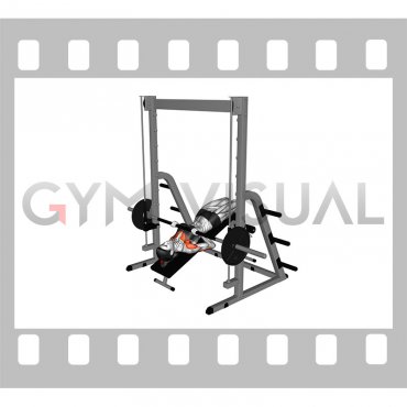 Smith Machine Reverse Decline Close Grip Bench Press (female)