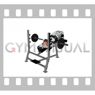Barbell Decline Close grip Press (male)