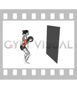 Medicine Ball Chest Pass against Wall (female)