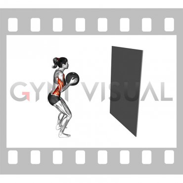 Medicine Ball Chest Pass against Wall (female)