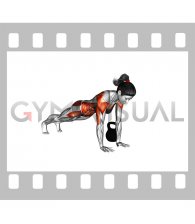 Kettlebell Plank Pass Through (female)