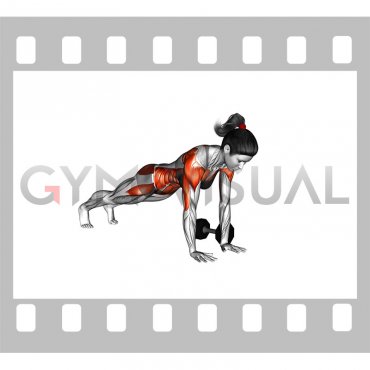 Dumbbell Plank Pass Through (female)