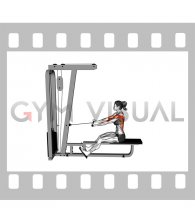 Cable Seated Supine grip Row (female)