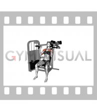 Lever Seated Hammer Grip Shoulder Press (female)