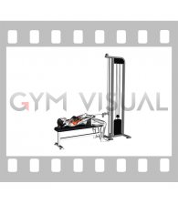 Cable Lying Upright Row (SZ bar) (female)