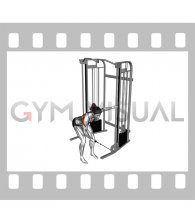 Cable One Arm Reverse Fly (female)