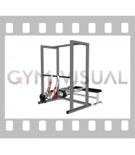 Inverted Legs Elevated Close grip Row (female)