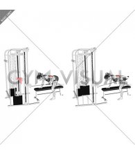 Cable Bent Over Single Arm Neutral Grip Kickback with Rope Attachment (female)