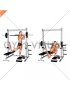 Smith Unilateral Bulgarian Split Squat from Deficit (male)