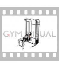 Cable Incline Close grip Bench Press (female)