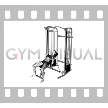 Cable Incline Close grip Bench Press (female)