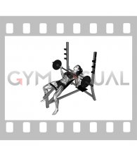 Barbell Incline Wide Grip Bench Press (female)