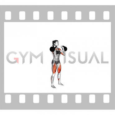 Kettlebell Squat to Overhead Press (female)
