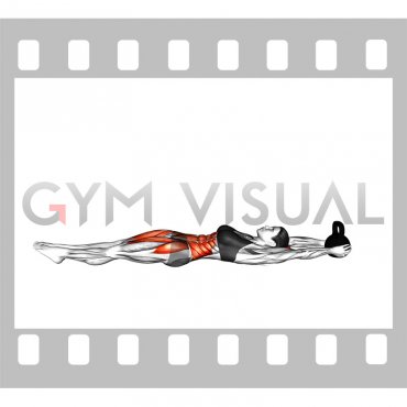 Weighted Kettlebell Hollow Hold (female)