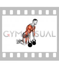 Kettlebell Bird Dog Row (male)