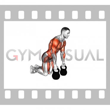 Kettlebell Bird Dog Row (male)