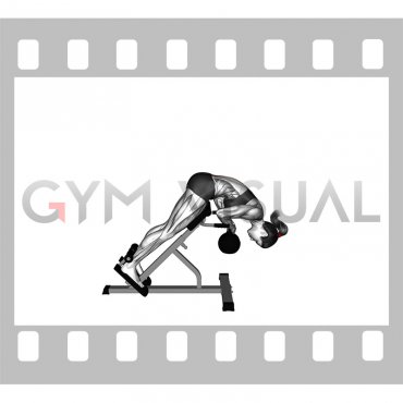Kettlebell 45 degrees Back Extension (female)