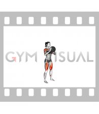 Medicine Ball Squat to Overhead Press (female)