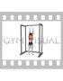 Resistance Band Standing Underhand Lat Pulldown (female)