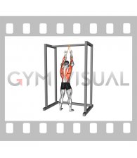 Resistance Band Standing Underhand Lat Pulldown (male)