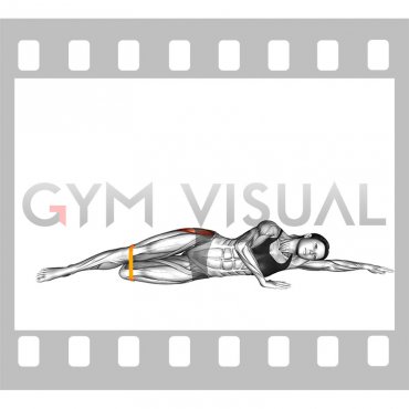 Resistance Band Side Lying Hip Abduction (female)
