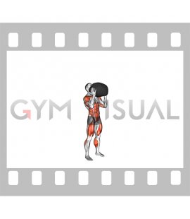 Weighted Stone Standing Power Overhead Press (male)