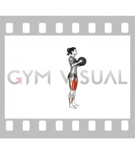 Medicine Ball Rear Lunge (female)