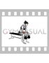Kettlebell Seated Reverse Wrist Curl (female)