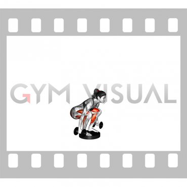 Dumbbell Deadlift from Deficit (female)