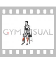 Seated Tip Heels and Open on a Chair (female)