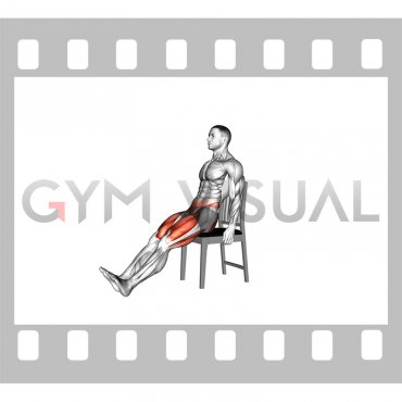 Seated Heel Toe Taps on a Chair (male)