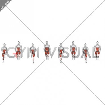 Side Shuffle High Knee (male)