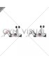 Dumbbell Lying Straight Arm Press on Floor (female)