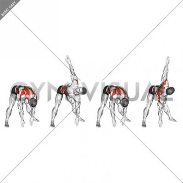 Wide Stance Thoracic Rotation (male)
