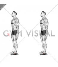 Standing Towel Foot Crunch (male)
