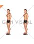 Standing Towel Foot Crunch (male)