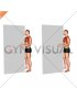 Standing Isometric Shoulder Internal Rotation against Wall (male)
