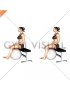 Sitting Isometric Hamstring Curl Hold with Exercise Ball (female)