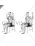 Seated Squeeze Shoulder Blades Chest Stretch on a Chair (male)